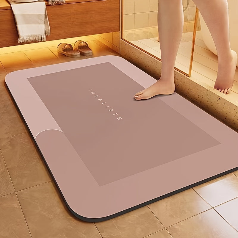 Super Absorbent Bath Mat | 1pc | Non-slip, Soft, Comfortable, Fast And Dry | Bathroom, Shower, Laundry Room, Bedroom, Living Room, Doorway, Kitchen